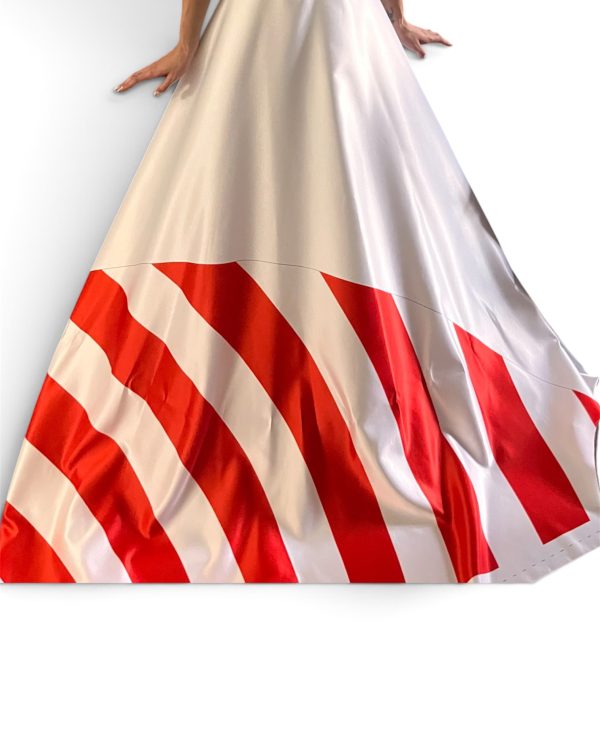 Custom Satin Flare Skirt