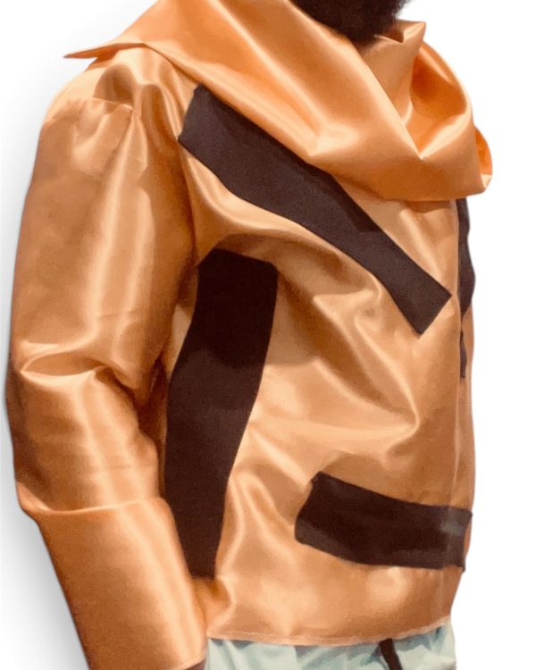 Gold Drape Collar Shirt